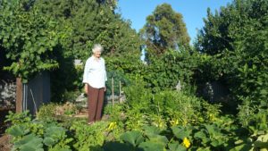 Rosemary in her back yard Jan 2019